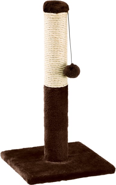 Ferplast Cat Scratching Post PA 4014 – 53cm Sisal & Carpet Scratch Tower with Hanging Ball, Cotton Scratcher Toy For Cat