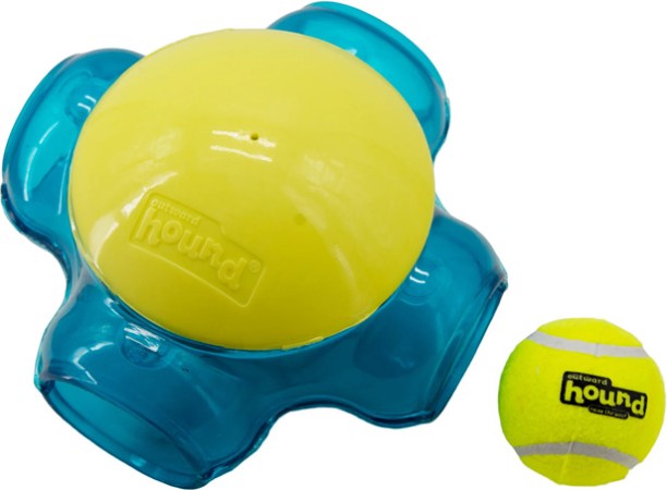 Outward Hound Tennis Maze Craze Interacive Plastic Tough Toy For Dog