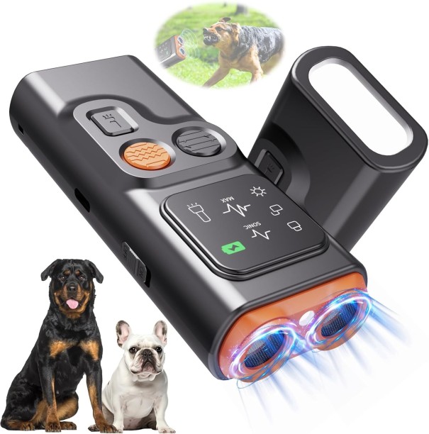 Spark Bark Guard Anti Barking Device for Dogs, 2024 New Dog Bark Deterrent Device with HD Display and LED Flashlight, Stop Bad Behavior Without Yelling or Swatting,Rechargeable Plastic Training Aid For Dog