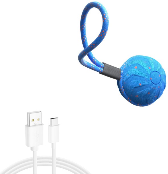 Spark Smart Interactive Dog Rope Toy Tug of War Plastic Ball For Dog