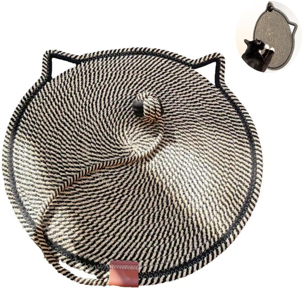 marevic Cotton rope woven cat scratching mat Polyester Tough Toy For Cat