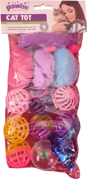 PAWISE CATTOY28285 Plastic Ball For Cat
