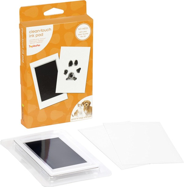 Topika Pet - Inkless Dog & Dog Paw Print Pad for Pet, Footprint & Hand Kit Polyester Training Aid For Cat