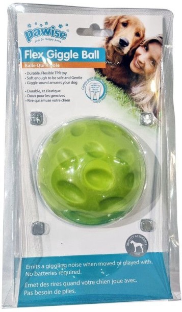 Pawise Flex Giggle Plastic Ball, Squeaky Toy For Dog