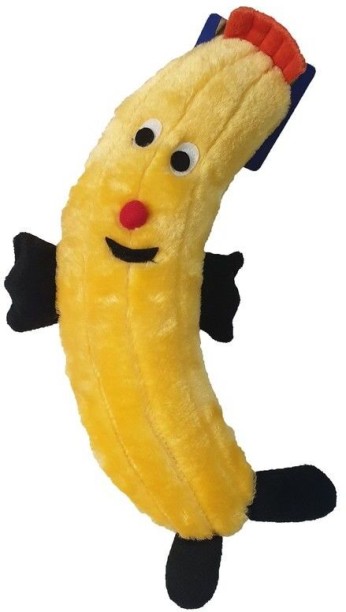 Marltons Banana Polyester Plush Toy For Dog