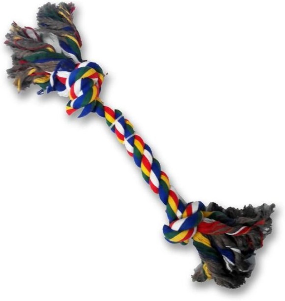 Pawise Rope Bone with 2 Knots Nylon Tug Toy For Dog