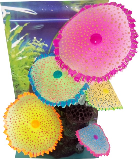 Aquarium Decor Fluorescent Aquarium World Plastic Perch For Fish