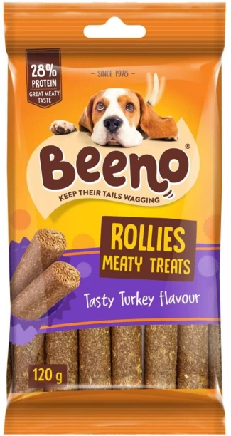 Beeno Rollies Meaty Treat Rolls Turkey NA Treat