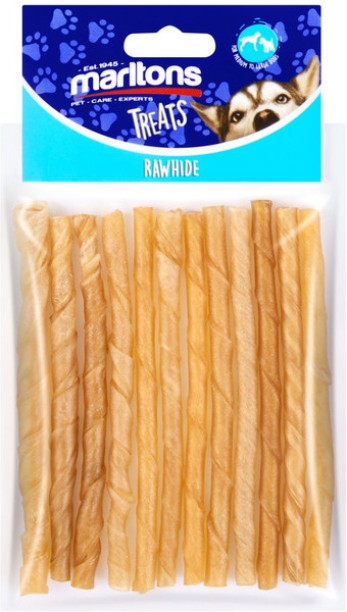 Marltons Twisted Chew Sticks Rawhide NA Treat