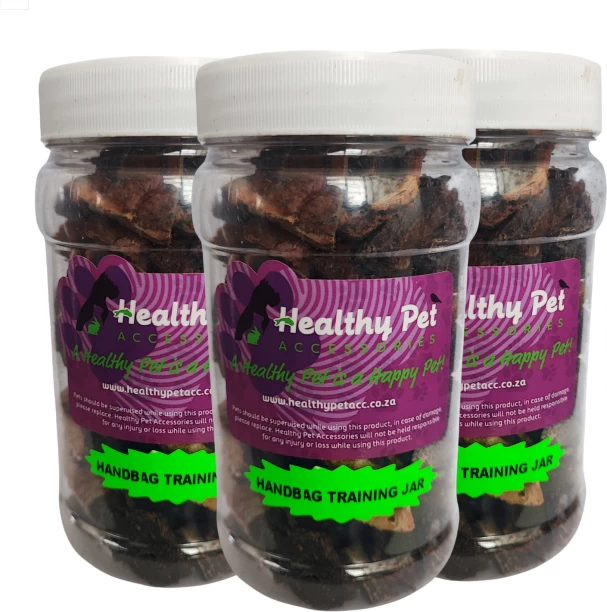 Healthy Pet Accessories Training Treats for Dogs – High-Protein, Natural Dog Snacks in Resealable Jar Beef, Pork NA Treat