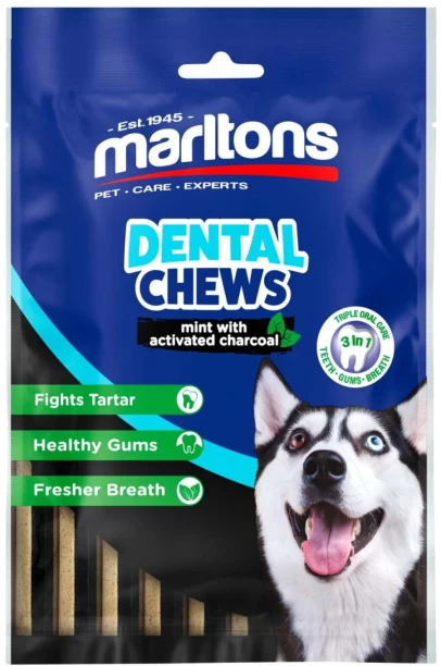Marltons Dental Chews Mint, Charcoal NA Treat