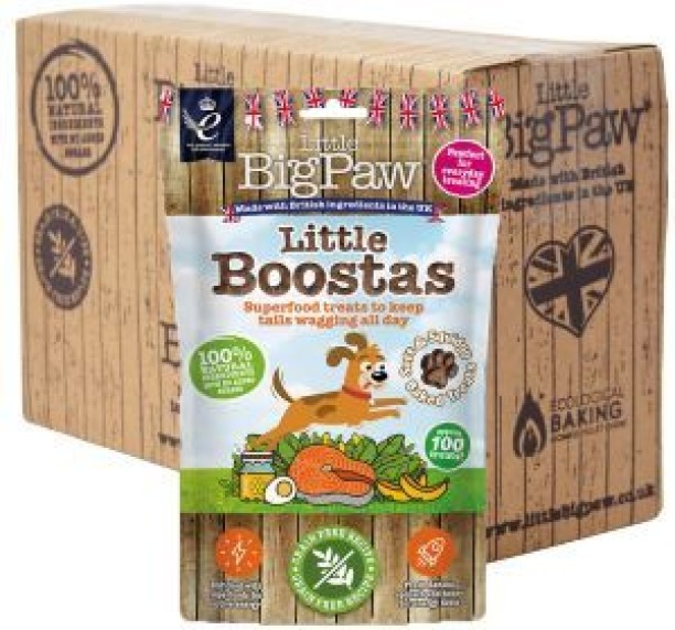 Little Big Paw little Boostas Treat Banana, Spinach, Honey Biscuit Treat