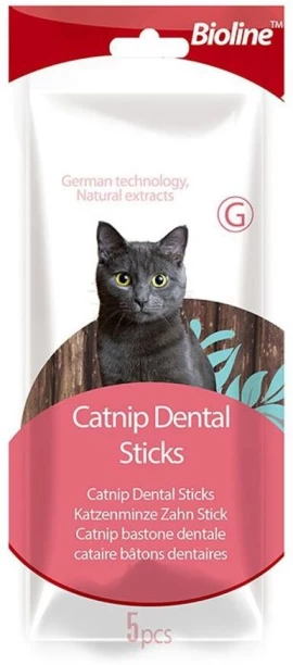 Bioline Cat Catnip Dental Sticks Catnip NA Treat
