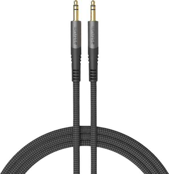 Astrum Grey 3.5mm Audio Extension Cable Headphone Splitter