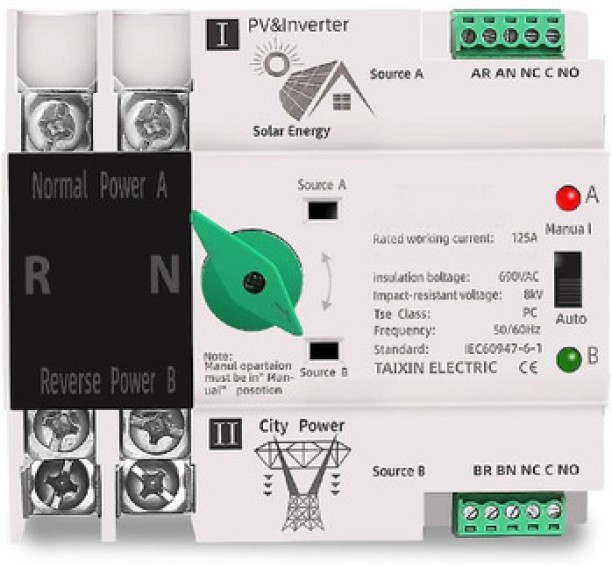 DEALS ONLINE White 230V Dual Power Converter Switch Headphone Adapter