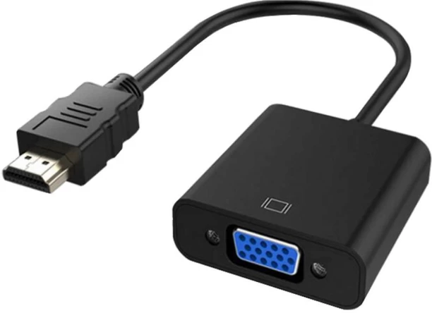 ALANES Black Video Converter Headphone Adapter