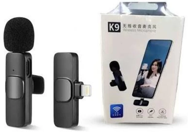 K9 Wireless Microphone Black K9 Wireless Microphone Headphone Adapter