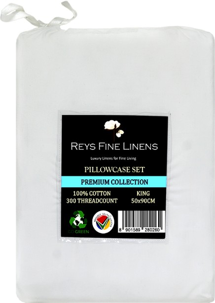 Rey's fine linen Plain Cotton Filled Flap King Size Pillow Protector