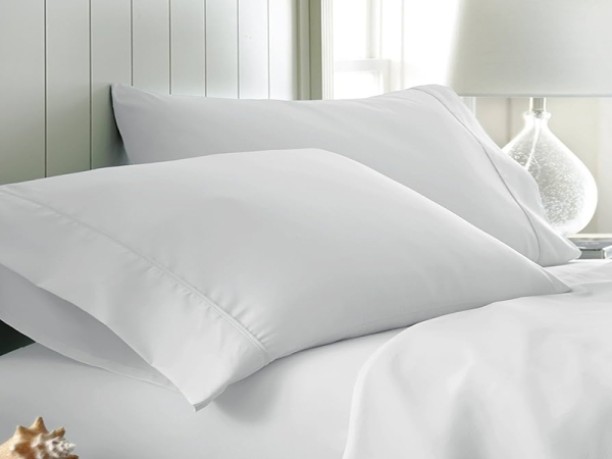 Simply Sleep Plain Poly Fiber Filled Flap Standard Size Pillow Protector