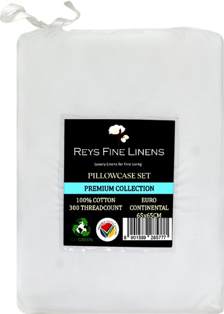 Rey's fine linen Plain Cotton Filled Flap Euro Continental Size Pillow Protector