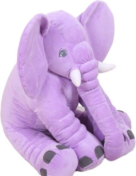 SA TRADE Elephant Doll Stuffed Plush Pillow - Purple  - 26.6 x 36.78 x 19.34 cm