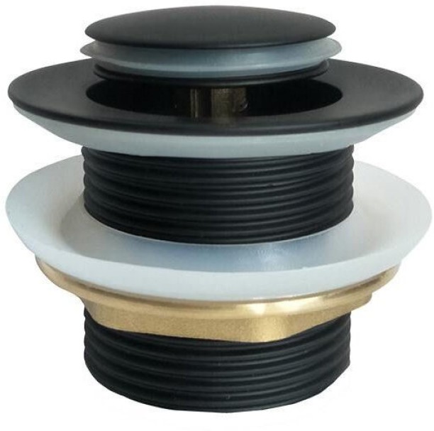 Kessler Bath Pop Up Waste Matte Black 40mm 1-way Pipe Joint