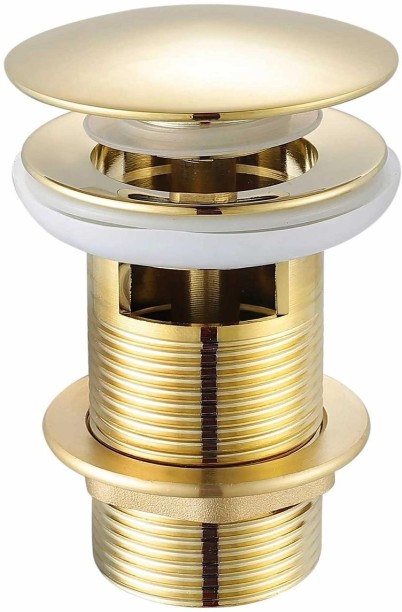 Kessler Basin Pop Up Waste 32mm Slotted Brushed Gold 1-way Pipe Joint