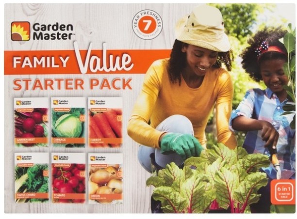Garden Master Family Value Vegetable Starter Pack Seed