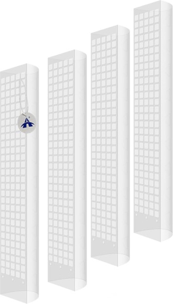 ALANES 4Pcs D Shaped Poles for Monstera Moss Pole Climbing Plants Plant Straightener