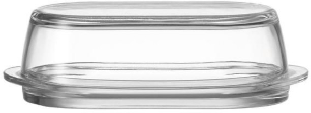 Crockery Centre Butter Dish 19.5X13X7Cm Glass Clear Butter Dish