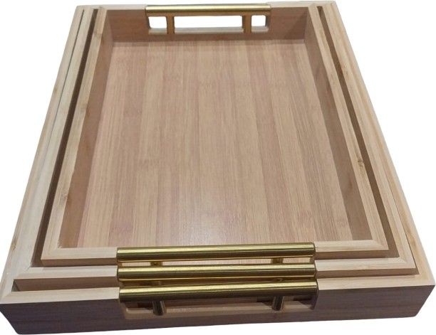 wooden tray Set of 3 Wooden trays Tray