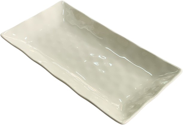 Crockery Centre 2 Piece Platter 30x16x3cm Hammered Porcelain Serving Dish