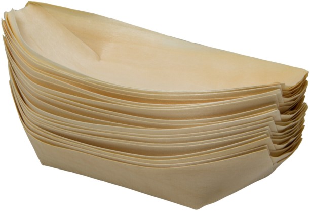 Regent Disposable Boats Wooden Serving Dish