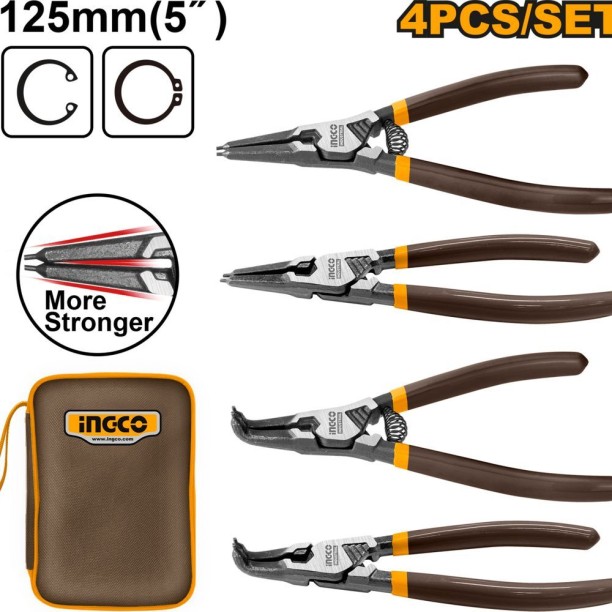 INGCO 4 Pieces circlip pliers set Circlip Plier