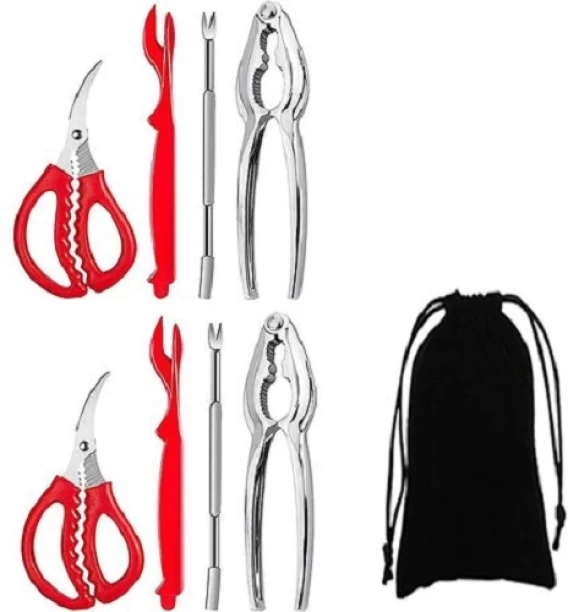 Deals online Seafood Cracker Tool Set W/ Lobster Sheller Stainless Steel Crab Crackers Wire Stripper Plier