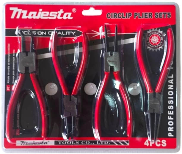 MAJESTA 4 Pcs Circlip Pliers Set Circlip Plier