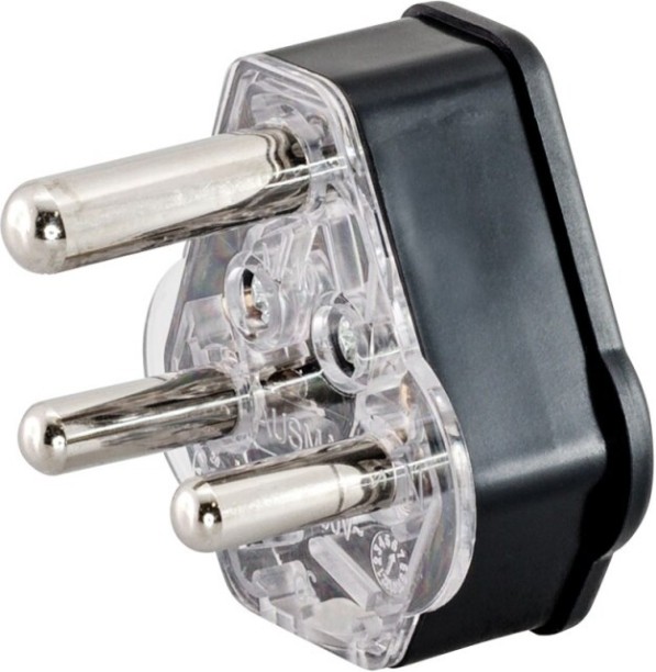 Alphacell Plug top 16a black pvc Plug Pin