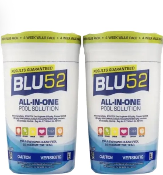 BLU52 All-in-One Pool Solution Algaecides Pool Cleaner