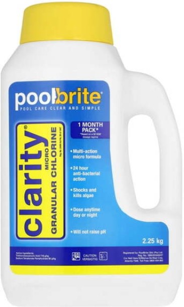 Poolbrite Clarity Micro Granular Chlorine Chlorine Pool Cleaner