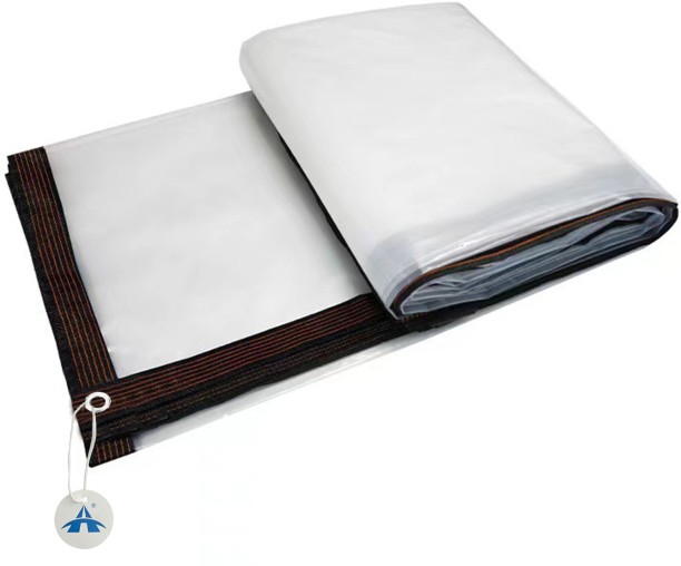 ALANES 3x4M Waterproof Tarpaulin Transparent Rainproof Cloth Plant Cover Solid Plastic Pool Cloth