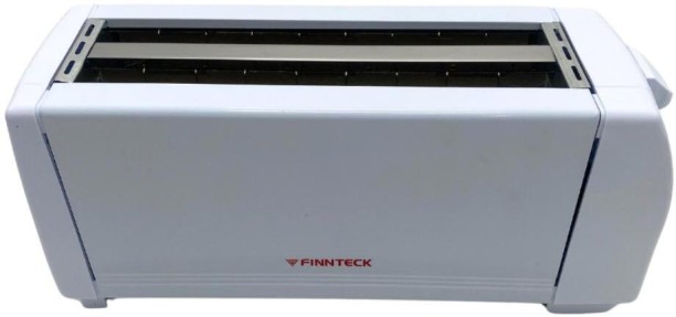 Finnteck white 4 slice toaster 1300 W Manual Auto Pop Toaster