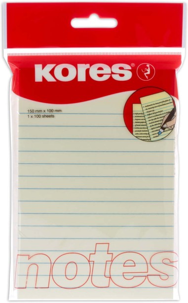 Kores 100 Sheets Sticky Notes, 1 Colours