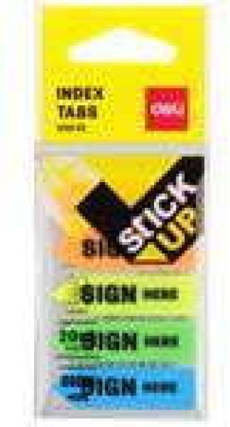 Deli 20 Sheets Page Markers, 5 Colours