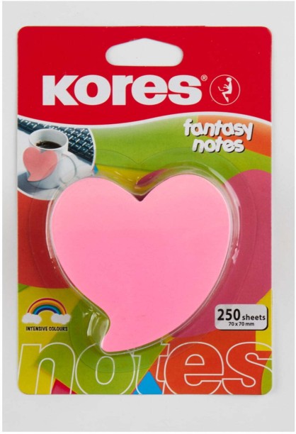 Kores 250 Sheets Sticky Notes, 4 Colours