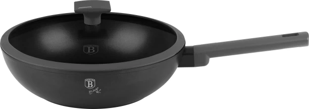 Berlinger Haus Titan Pro Coating Anthracite Wok with Lid 3.2 L capacity 28 cm diameter