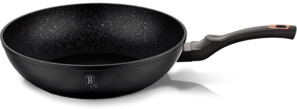 Berlinger Haus Marble Coating Wok - Black Rose Line Wok 4.8 L capacity 28 cm diameter