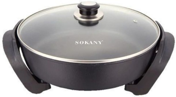 Sokany Electric Frying Pan - 1500W Pan with Lid 3 L capacity