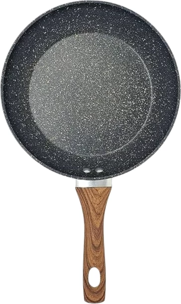 Generic 133-68 22cm Granite Frying With Wooden Handle Pan 0.8 L capacity