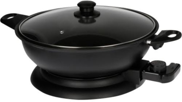 Digi 1400W Electric Wok with Lid 0.032 L capacity