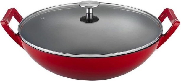 Generic Cast Iron Wok with Lid 3.5 L capacity